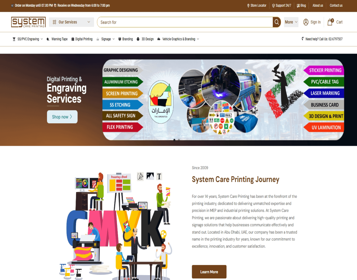 system care printing